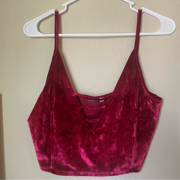 EARTHBOUND Tops - Red Earthbound red velvet bralette